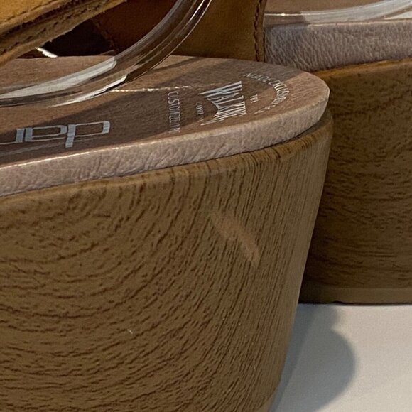 Dansko Janet Slingback Sandals Size 40 US 9  Brown Leather Strappy Lace Up - Picture 5 of 16